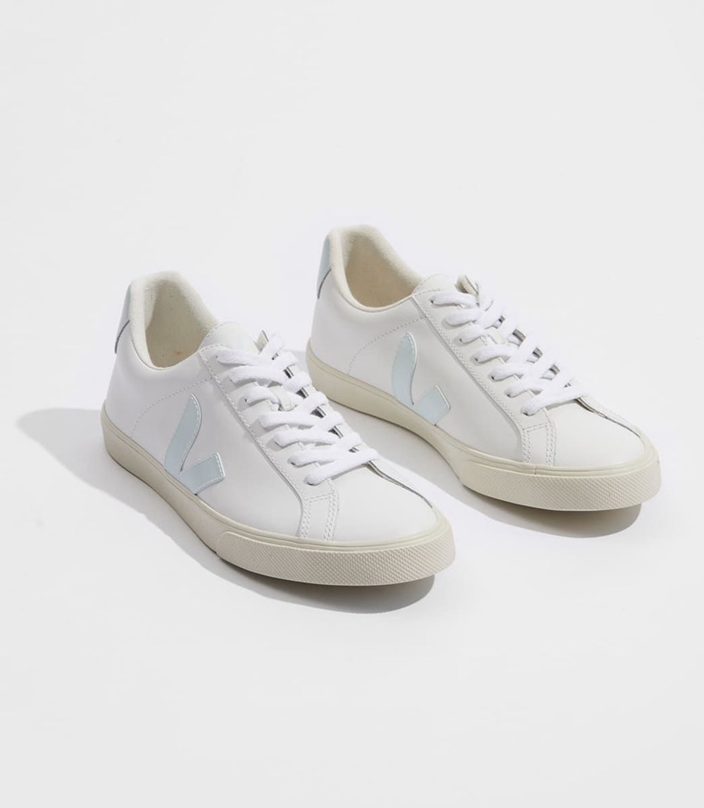 Veja Trainers Mens White - Esplar Leather - BTLZ-69721